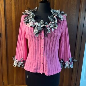 Vintage Design Options by Philip & Jane Gordon Embellished Cardigan